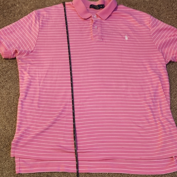 Polo by Ralph Lauren Pink Striped Polo Shirt - Picture 6 of 9